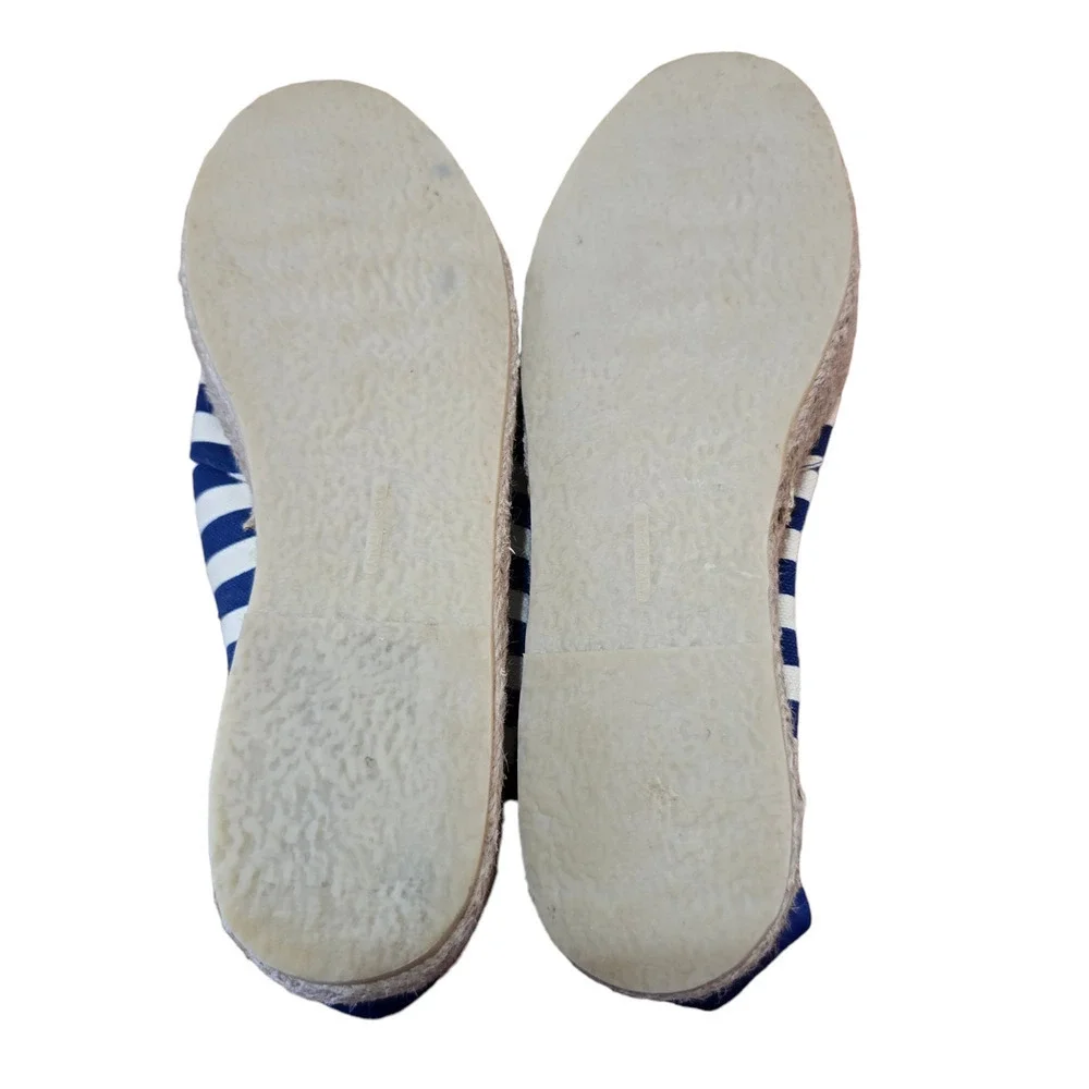 M. GEMI Italian Canvas Stripe Espadrilles Sz 8.5